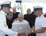 Image of It is not enough to be passers-by on the digital highways, simply 'connected'; connections need to grow into true encounters. We cannot live apart, closed in on ourselves. We need to love and to be loved. We need tenderness. Media strategies do not ensure beauty, goodness and truth in communication. - Pope Francis