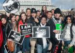 Image of Pro lifers at the rally in San Francisco.