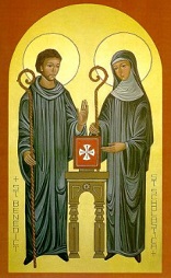 Image of Benedict and Scholastica, brother and sister in both the natural and the supernatural order, invite us to learn the way of prayer.