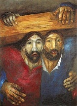 Image of Simon of Cyrene and Jesus