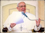 Image of Pope Francis: Today this question is also addressed to us. 