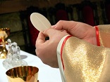 Image of In the Sacred Humanity of Jesus Christ we see who we are called to become as we grow in continual communion with Him. In this encounter with the Risen Lord, which is made present at every Eucharist because it is outside of time, we receive the graces we need to begin to walk the road of our daily lives differently because we have seen the Risen Lord! He walks with us on our own road to Emmaus. We learn to recognize Him, in the breaking of the bread.