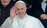 Image of Pope Francis discussed two types of sadness in his early morning mass.