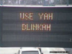 Image of These signs, located around Boston, poke fun of the areas distinct accent.