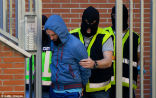Image of 10 men were arrested by Spanish police, accused of working with jihadist groups.