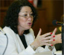 Image of Justice Sonia Sotomayor wrote the courts opinion on the case, which protects whistle-blowers from repercussions for testifying.