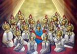 Image of This is why classic paintings portraying the day of Pentecost show the descent of the Holy Spirit, and the tongues of flame onto each individual, but they also show the  experience taking place in the context of a temple, the apostolic church gathered together around Mary-- the Mother of God-and Mother of the Church. It is only in this fellowship that the individual experience of the Holy Spirit can be objectively validated and confirmed