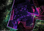 Image of Radar imaging of the ancient cellar where more than 40 wine vessels were found, dating back more than 3,000 years.