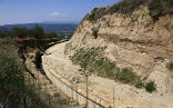 Image of This road leads up to a newly discovered tomb which could hold the remains of one of Alexander the Great's generals.