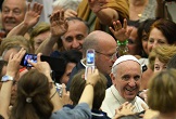 Image of Let us try to recall them and to imprint them, in our hearts. Let's do this: I will say them one after the other and you will repeat them. Agreed? - Pope Francis