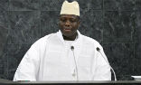 Image of Gambia's president Yahya Jammeh, a ruthless autocrat who has made numerous anti-west speeches and threatened to kill all homosexuals within the country, is known for his anti-gay stance.