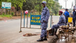Image of Police in Sierra Leone enforce a new three day curfew aimed at preventing the spread of more Ebola cases.