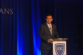 Image of Senator Ted Cruz from Texas was the keynote speaker at what was billed as a Gala Solidarity Dinner. Sadly, it certainly did not demonstrate solidarity between Christians. A small group in the assembly, rudely and loudly, reacted negatively to some of the words Senator Cruz spoke as he expressed his convictions concerning the persecution taking place in this land which is properly holy, precisely because of its role in God's loving plan of salvation for the whole human race.