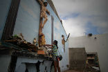 Image of A chapel that was destroyed by Typhoon Haiyan as it ravaged much of the Philippines in November 2013.