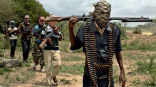 Image of Fighters from Boko Haram, an anti-west, Islamist terrorist organization.