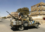 Image of A member of the Shi'ite military Houthi organization.