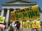 Image of Vermont's governor announced that a planned universal healthcare program for the state has been cancelled because the massive tax hikes would devastate the state's economy.