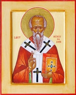 Image of Irenaeus of Lyon wrote these words - The glory of God gives life; those who see God receive life. For this reason, God-who cannot be grasped, comprehended, or seen-allows Himself to be seen, comprehended, and grasped by men, that He may give life to those who see and receive Him. It is impossible to live without life, and the actualization of life comes from participation in God, while participation in God is to see God and enjoy His goodness. 