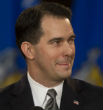 Image of Wisconsin Governor Scott Walker gave a speech in Iowa, a move which may put him in the running for the Republican nomination.