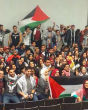 Image of Pro-Palestinian students celebrate their 