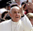 Image of Pope Francis may have plans to do away with required priest celibacy. 