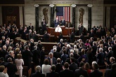 Image of Pope Francis addressing a joint session of the U.S. Congress