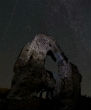 Image of Long exposure image in Bulgarian sky over the remains of Elenska basilica (Nikolay Doychinov/AFP/Getty Images).