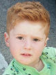 Image of Noah Gilbert, 3, was bullied on a public bus for having red hair (Mercury Press).