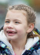 Image of Seven-year-old Lily-Grace Hooper was told she could not use her walking cane at school, despite being blind (David Hedges).