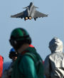 Image of A French Rafale fighter jet takes off (AFP/Getty Images).