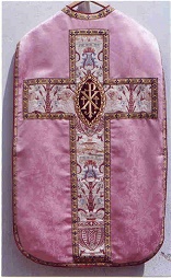 Image of The General Instructions for the Roman Missal (GIRM) explain the reasons for color of our vestments in the Church of the Latin Rite: The purpose of a variety of color of the sacred vestments is to give effective expression even outwardly to the specific character of the mysteries of faith being celebrated and to a sense of Christian life's passage through the course of the liturgical year. 