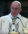 Image of Pope Francis during the Holy Mass on the Solemnity of the Epiphany of the Lord.