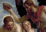 Image of The Baptism of Jesus in the Jordan is also called the Theophany, or manifestation of God in the Christian Tradition.