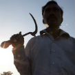 Image of Indian farmers who fall into too much debt often commit suicide (Vijay Bedi).