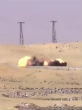 Image of ISIS suicide truck destroyed (Youtube).
