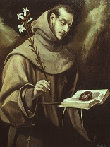 Image of St Anthony of Padua, pray for us.