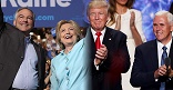 Image of Tim Kaine,Hillary Clinton,Donald Trump,Mike Pence 
