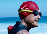 Image of Sister Madonna Buder is making history by completing Ironman challenges.