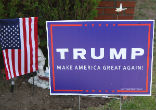 Image of More people are reporting their Trump campaign signs missing.