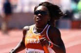Image of Morolake Akinosun earned a spot on the American Olympic team for Track and Field (Joshua Guerra/Daily Texan Staff).