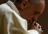 Image of Pope Francis calls us to pray.