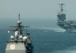 Image of Putin sends warships to Syria.