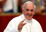 Image of Pope Francis meets with ex-prostitutes.