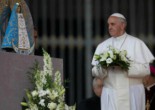 Image of Pope Francis honors the Church and her Saints.