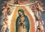 Image of Pope tells us to learn from Our Lady of Guadalupe.