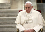 Image of Pope Francis reads a heartbreaking letter to a little girl who passed away from cancer.