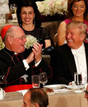 Cardinal Dolan will be reading from the Bible at Donald Trump's inauguration.