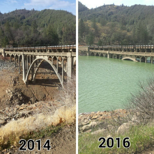 Northern California has been inundated with rain and snow, which is flooding rivers and filling basins that have been dry for years.