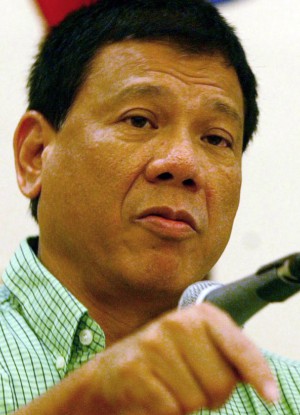 Philippine President Rodrigo Duterte tells bishops he will resign if they do.