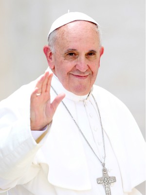 Pope Francis to bless Donald Trump's presidency.